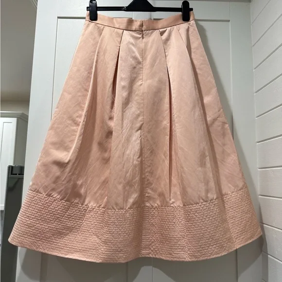Banana Republic Blush A-Line Pleated Skirt - Picture 2 of 6